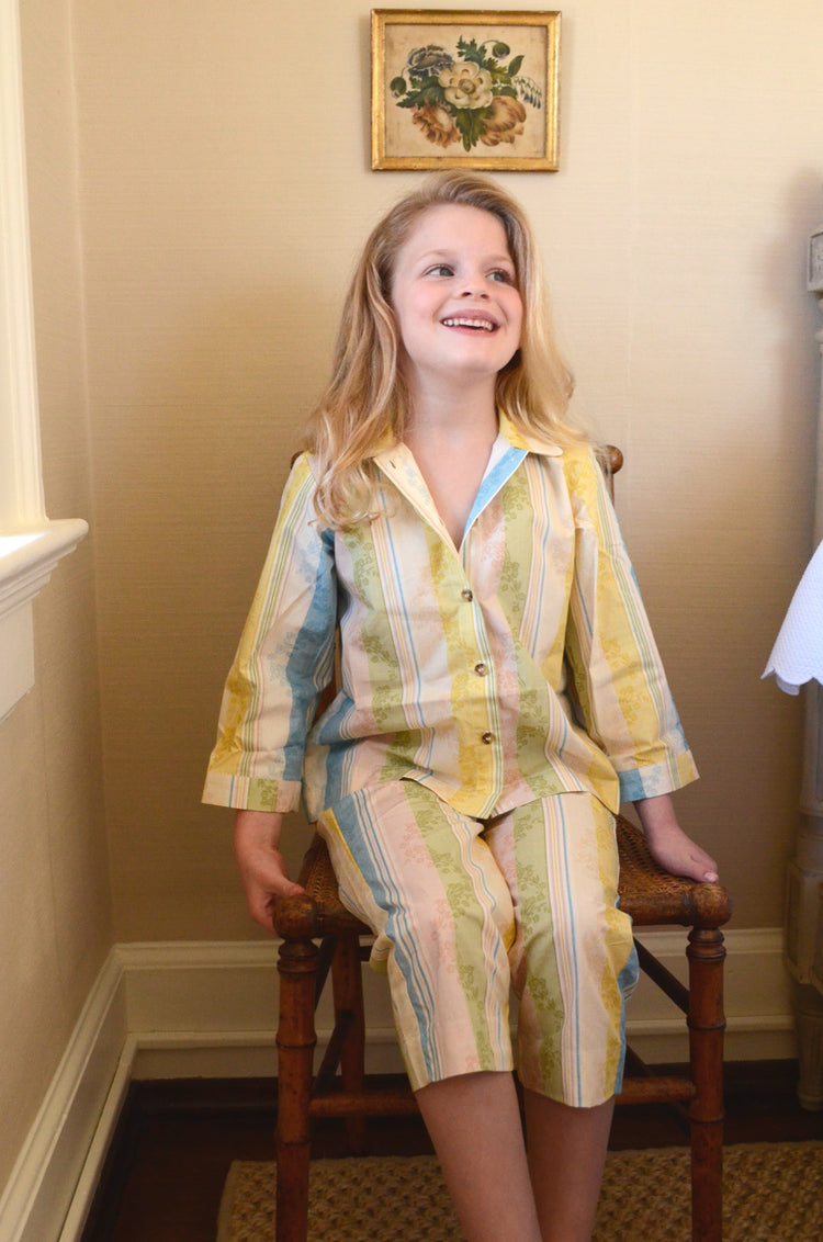 Playsuit in Primrose Stripe