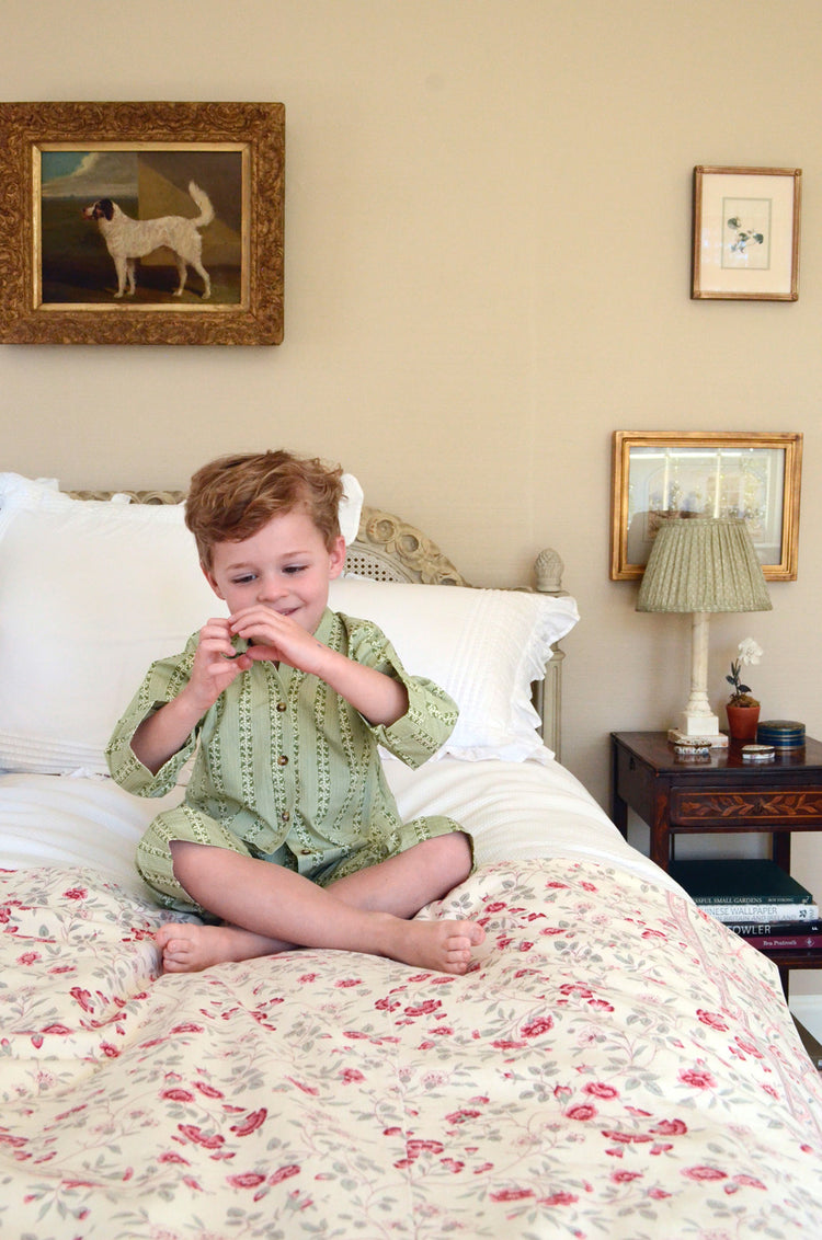 Playsuit in Ivy Stripe