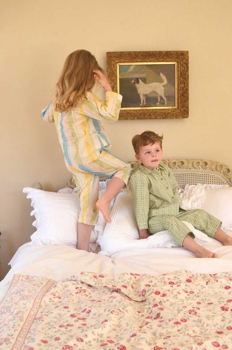 Playsuit in Primrose Stripe