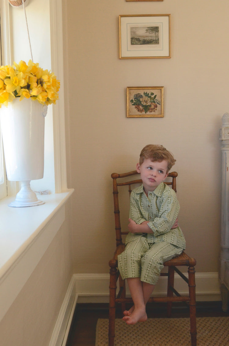 Playsuit in Ivy Stripe