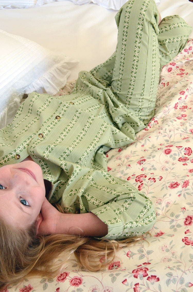 Playsuit in Ivy Stripe