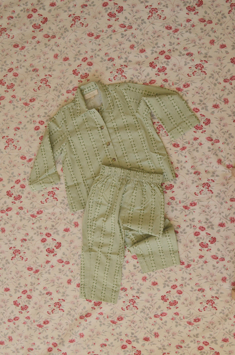 Playsuit in Ivy Stripe