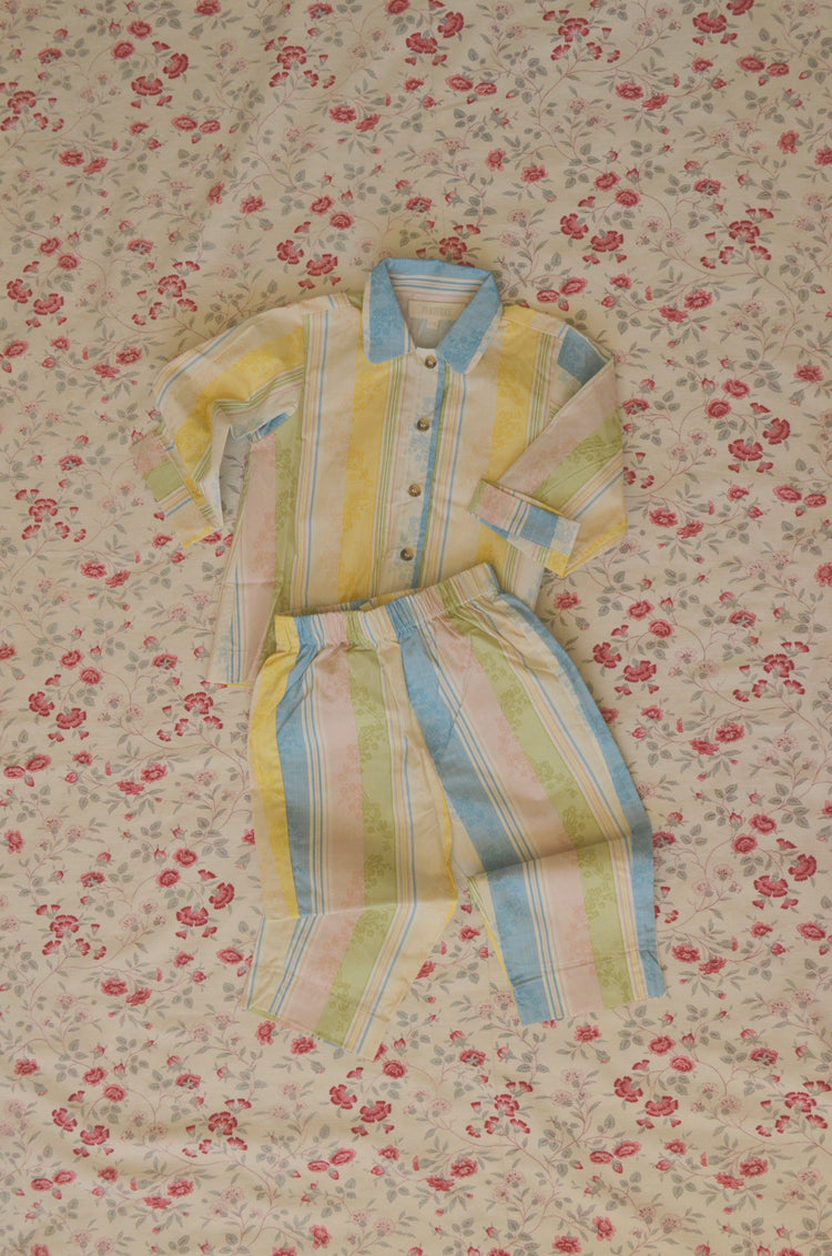 Playsuit in Primrose Stripe