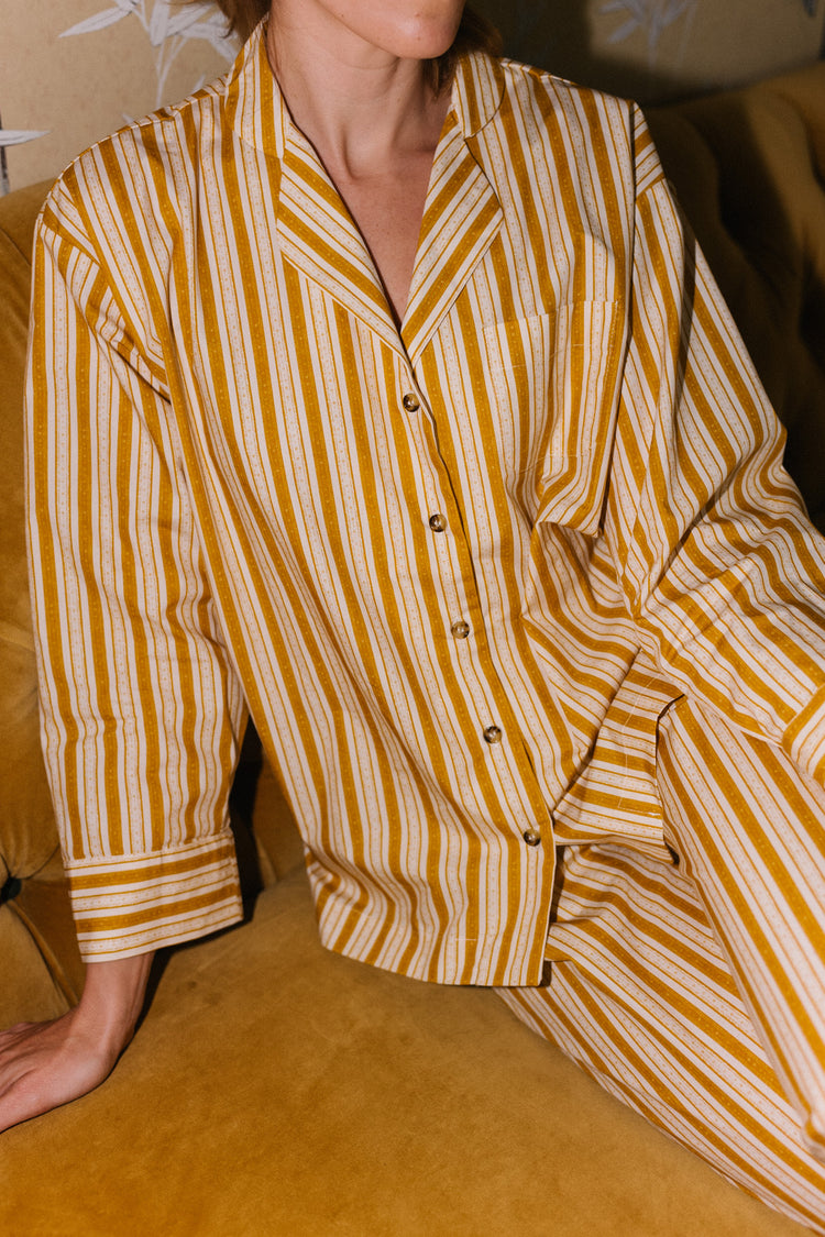 Pajamas in Remy Stripe Yellow