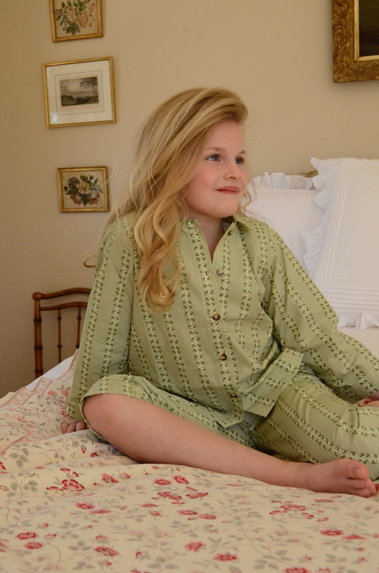 Playsuit in Ivy Stripe