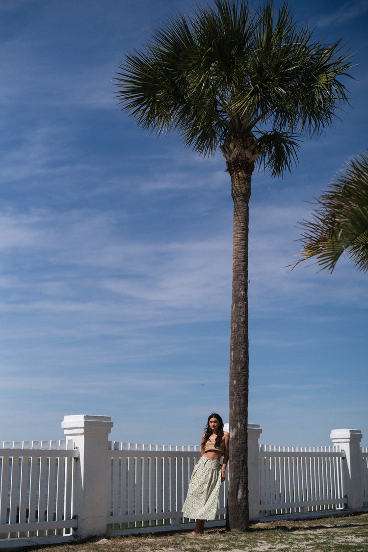 Briony Skirt in Allegra Bermuda