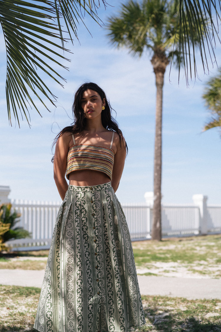 Briony Skirt in Allegra Bermuda