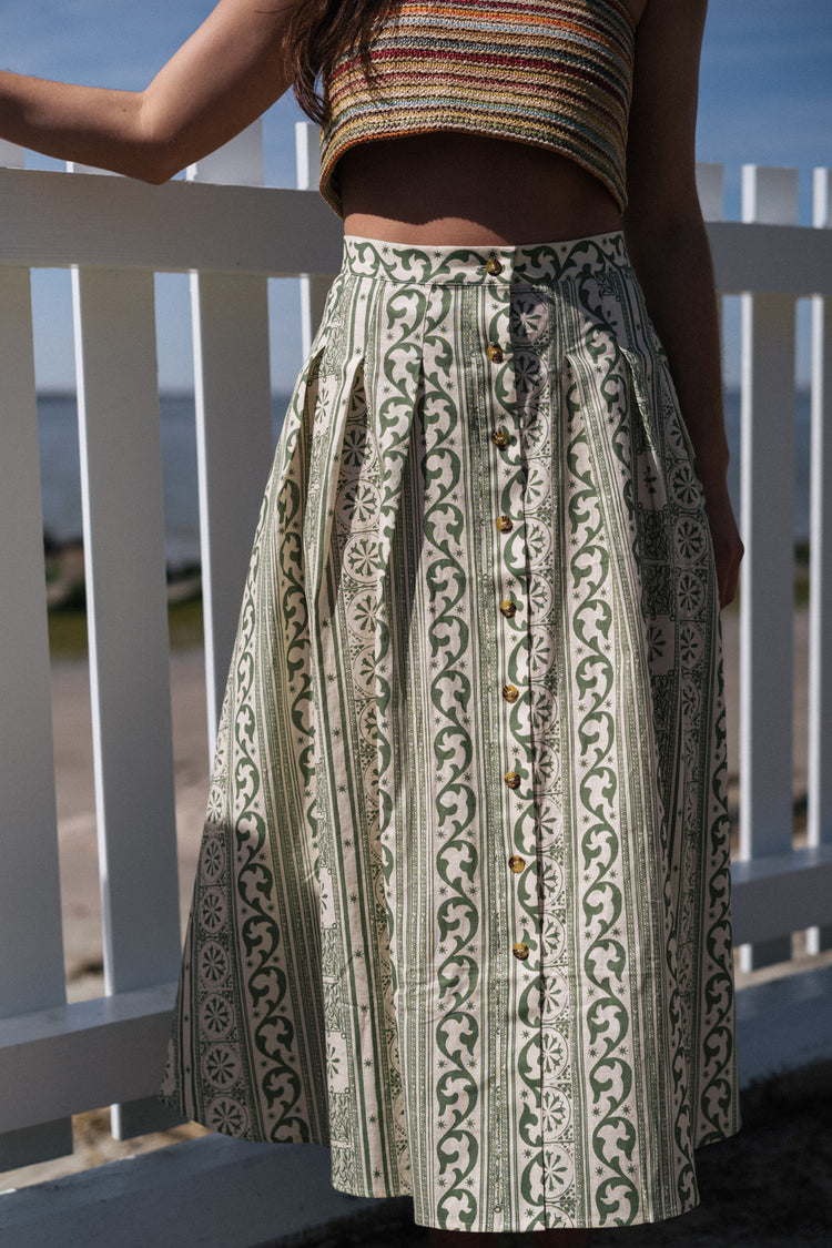 Briony Skirt in Allegra Bermuda
