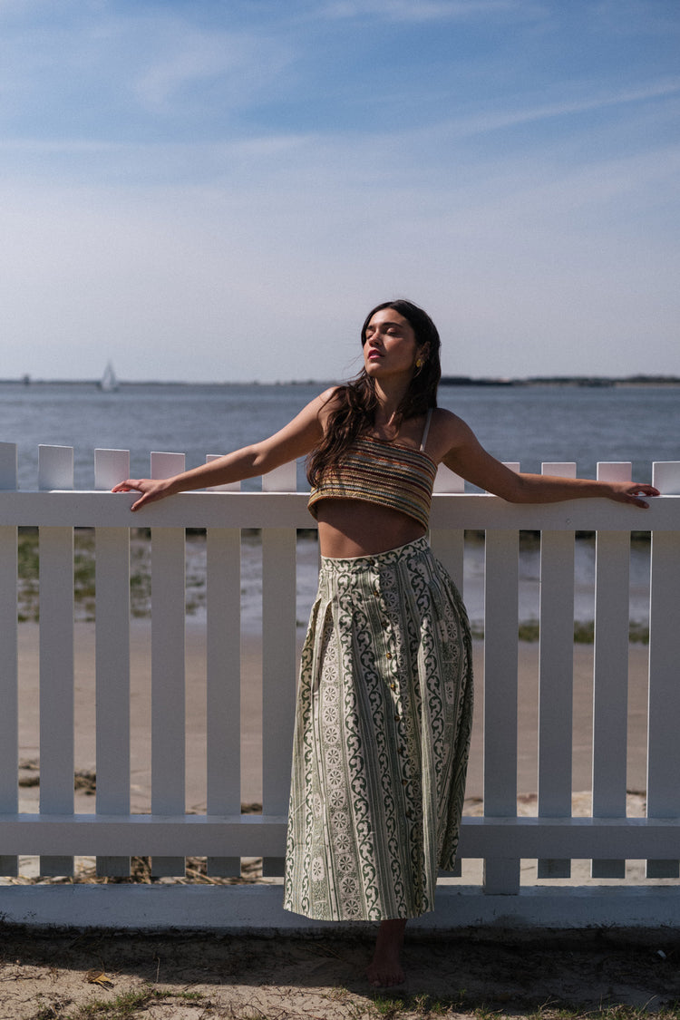 Briony Skirt in Allegra Bermuda