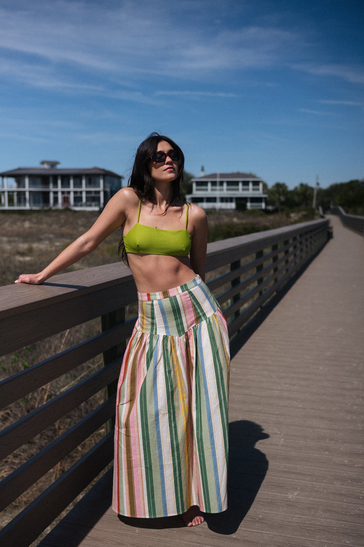 Iris Skirt in Dolce Stripe Iridian