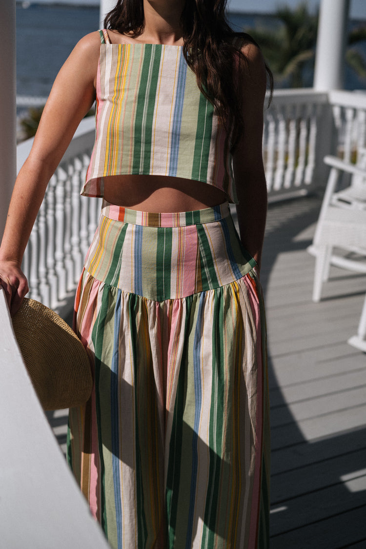 Hattie Top in Dolce Stripe Iridian