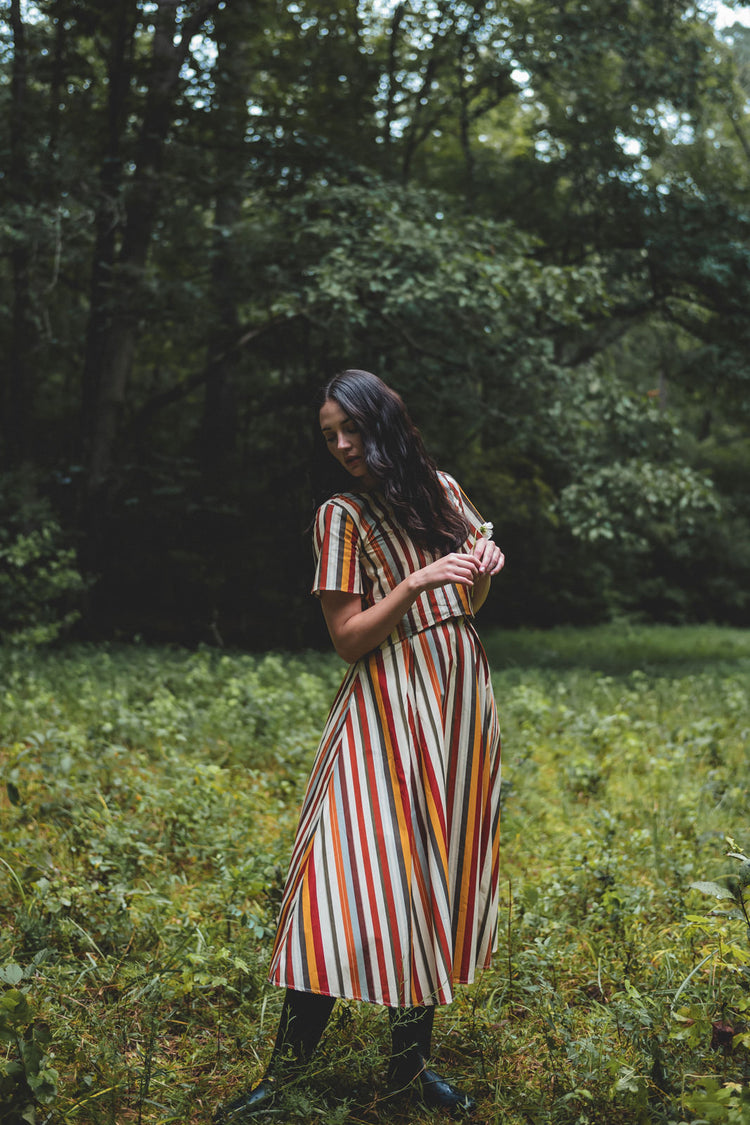 Townes Skirt in Dolce Stripe