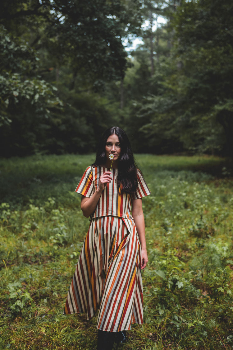 Townes Skirt in Dolce Stripe