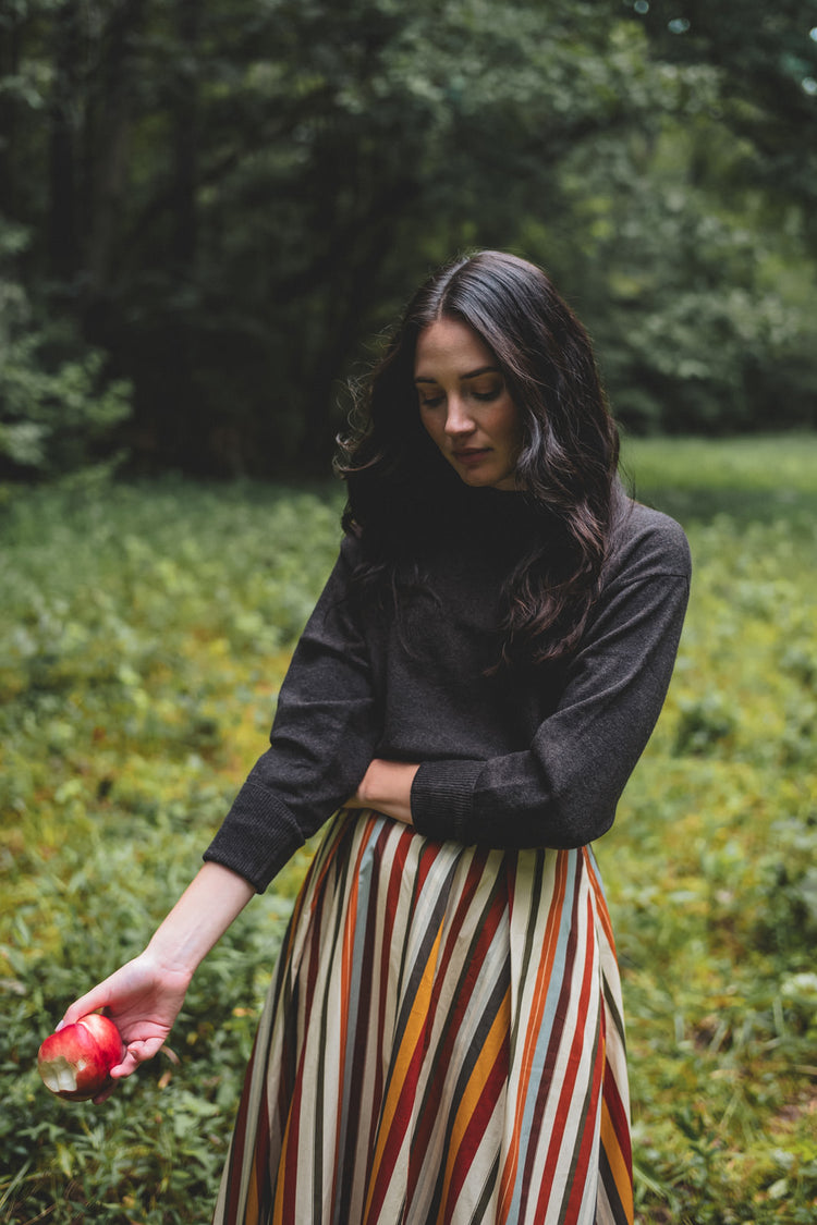 Townes Skirt in Dolce Stripe