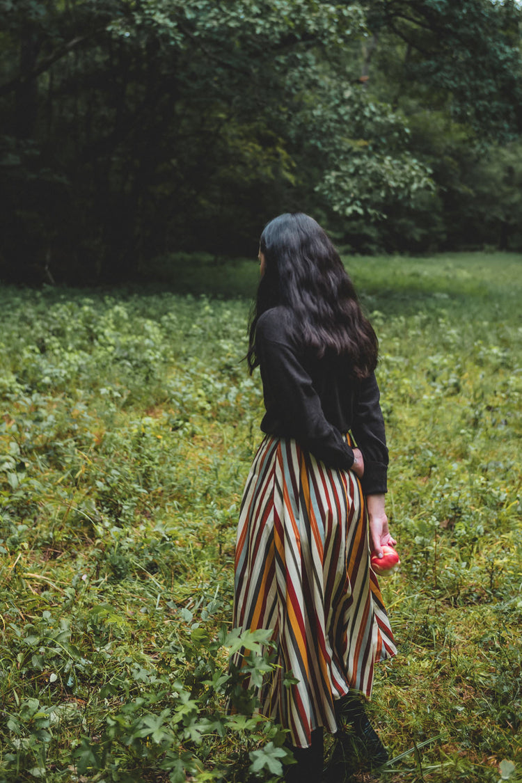 Townes Skirt in Dolce Stripe