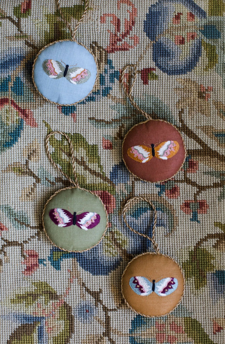 Astrid Ornament Set in Red and Green (2pc)