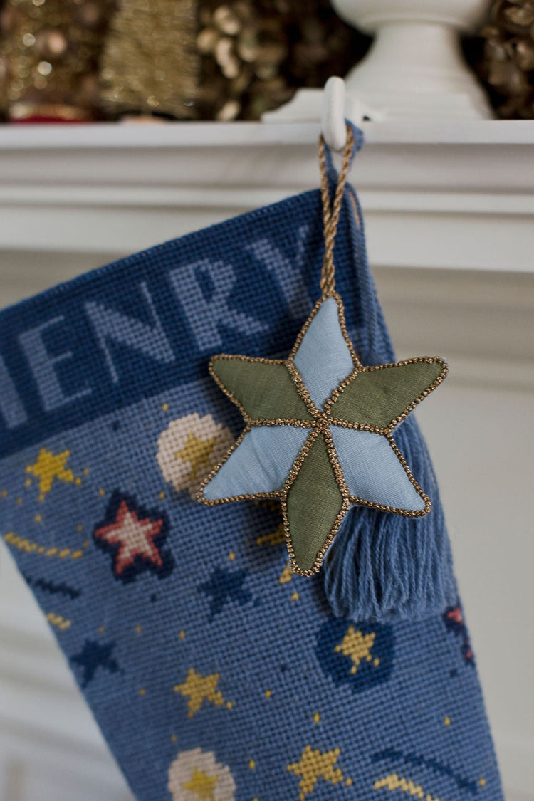 Allston Ornament in Blue and Green