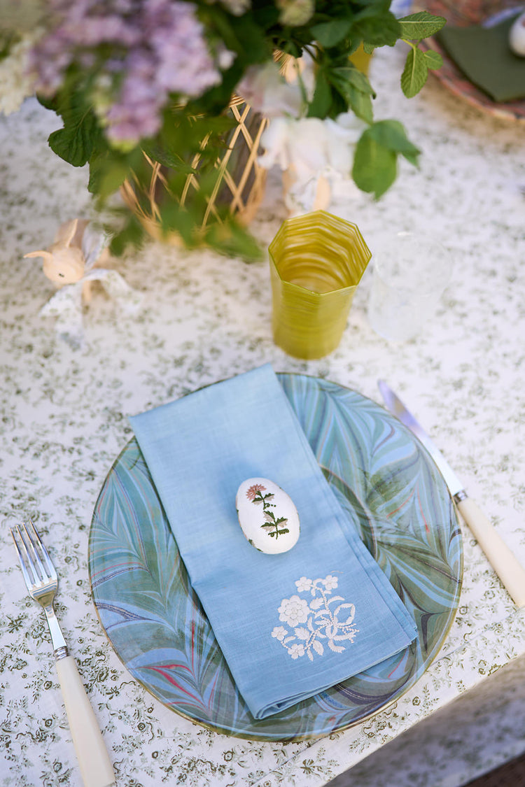 Set-of-Four Lindel Embroidered Napkins, French Blue