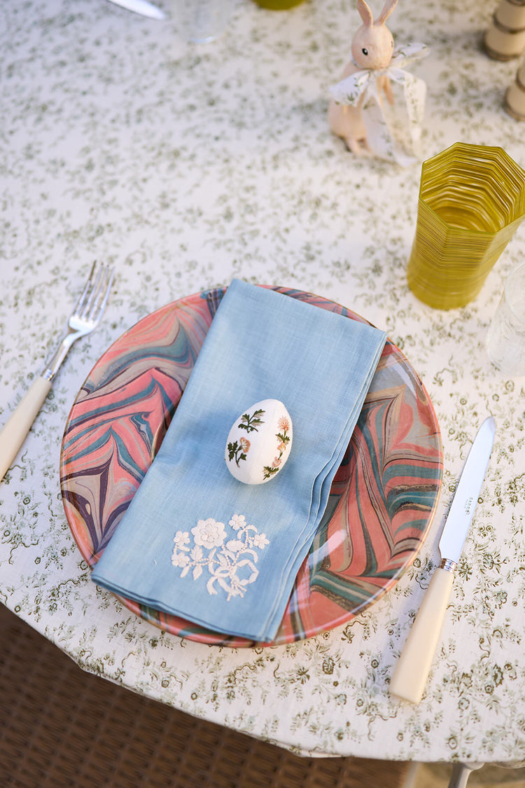 Set-of-Four Lindel Embroidered Napkins, French Blue