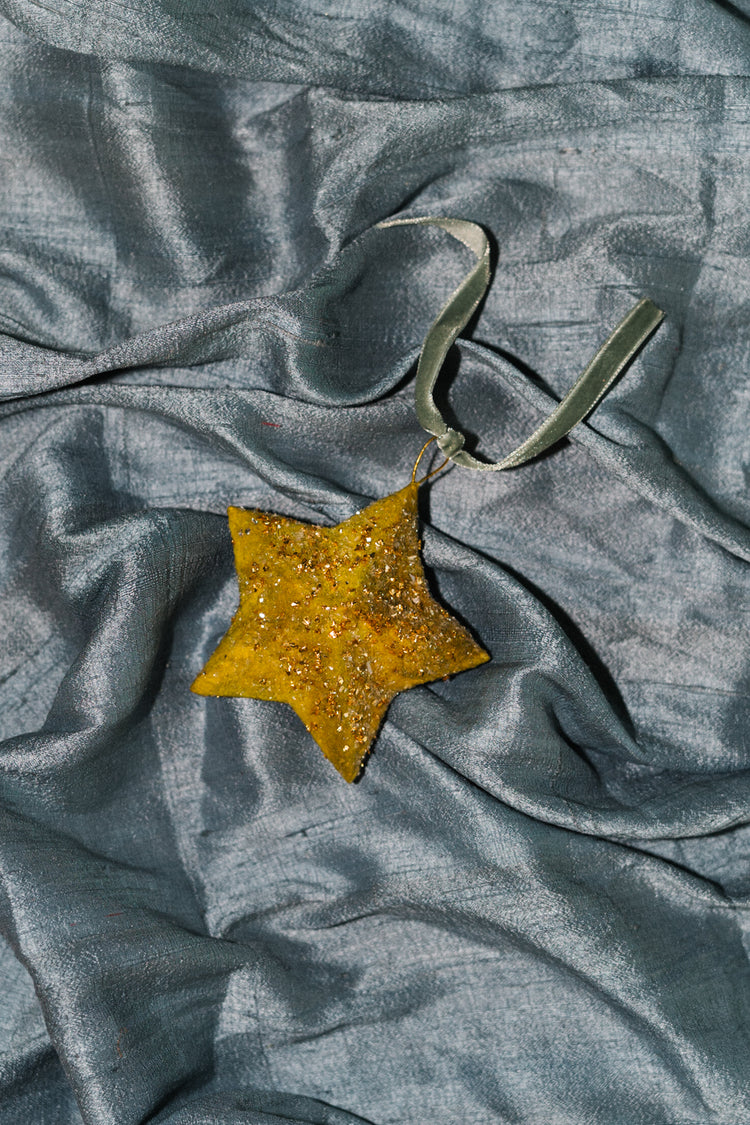 Star Celestial Ornament in Chartreuse