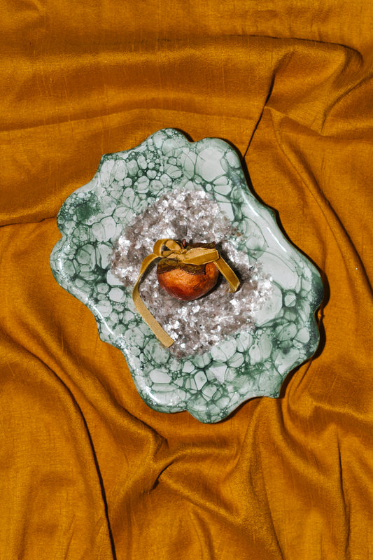 Persimmon Gilded Fruit Ornament