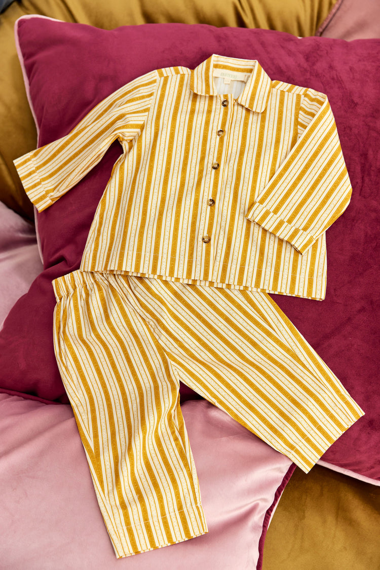 Playsuit in Remy Stripe Yellow