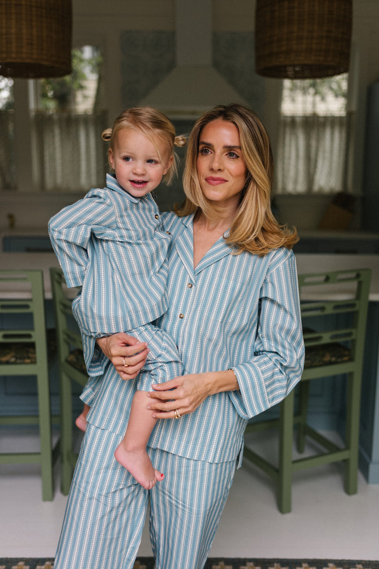 Pajamas in Sutton Heart Stripe