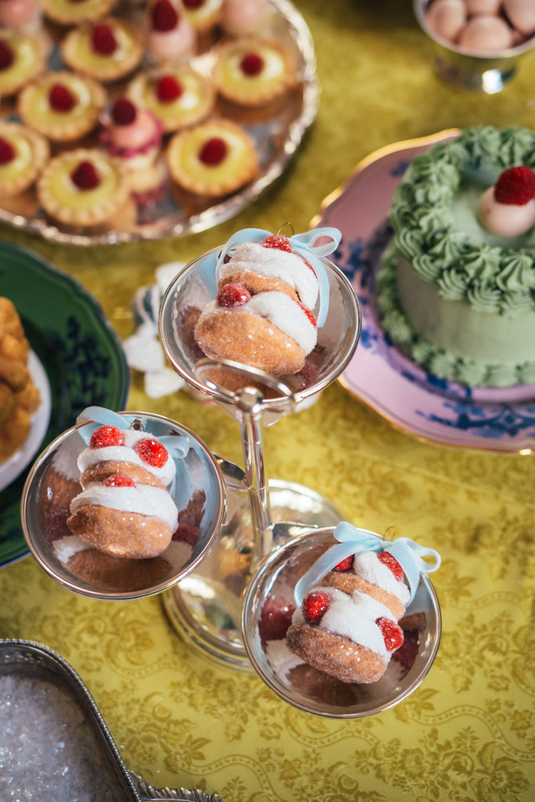 Strawberries and Cream Bonbon Ornament