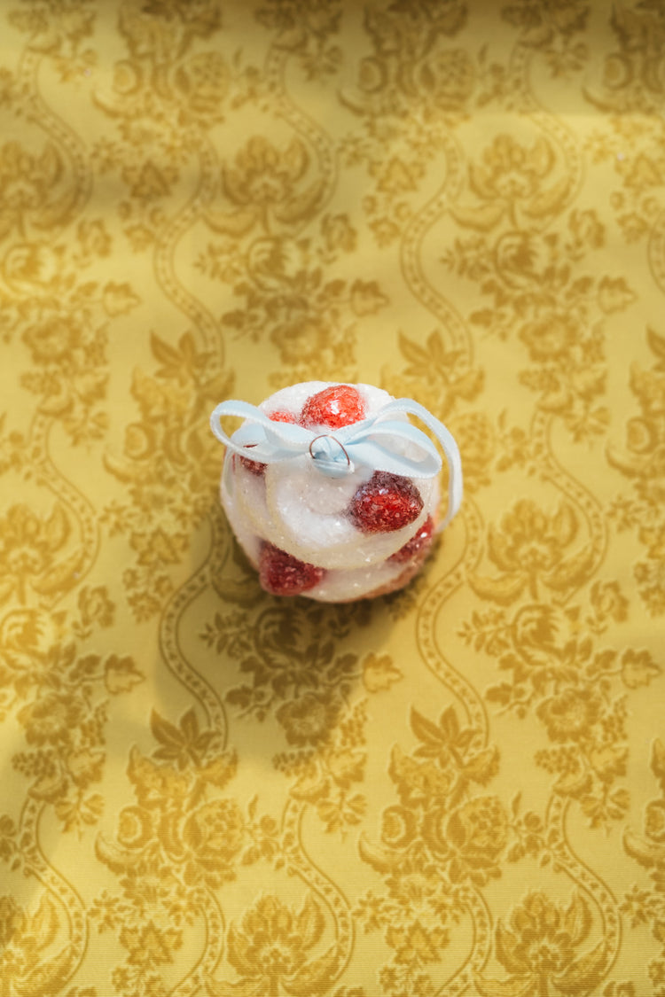 Strawberries and Cream Bonbon Ornament