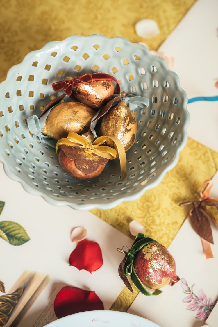 Lemon Gilded Fruit Ornament