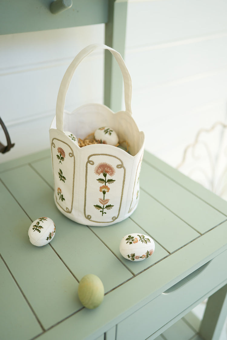 Everly Embroidered Basket