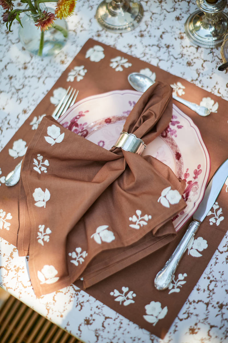 Set-of-Four Ingrid Embroidered Placemats